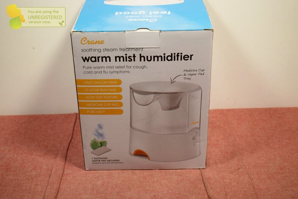 Crane Warm Mist Humidifier with Soothing Steam Treatment